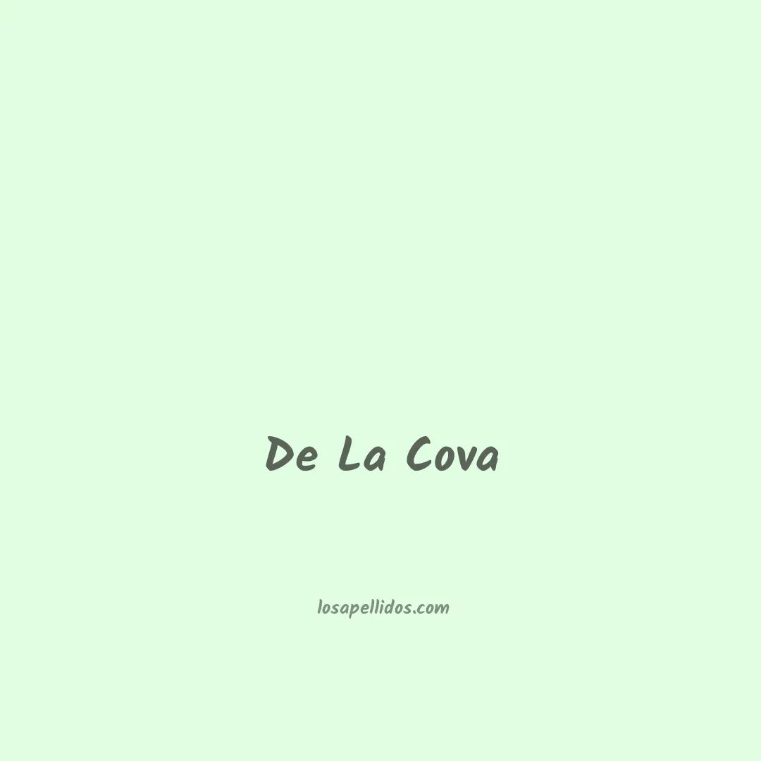 De la cova en chino
