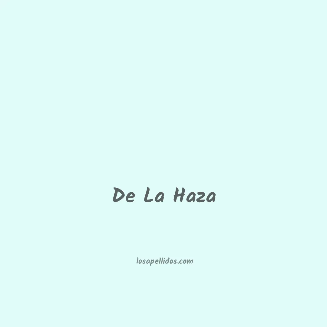De la haza en chino