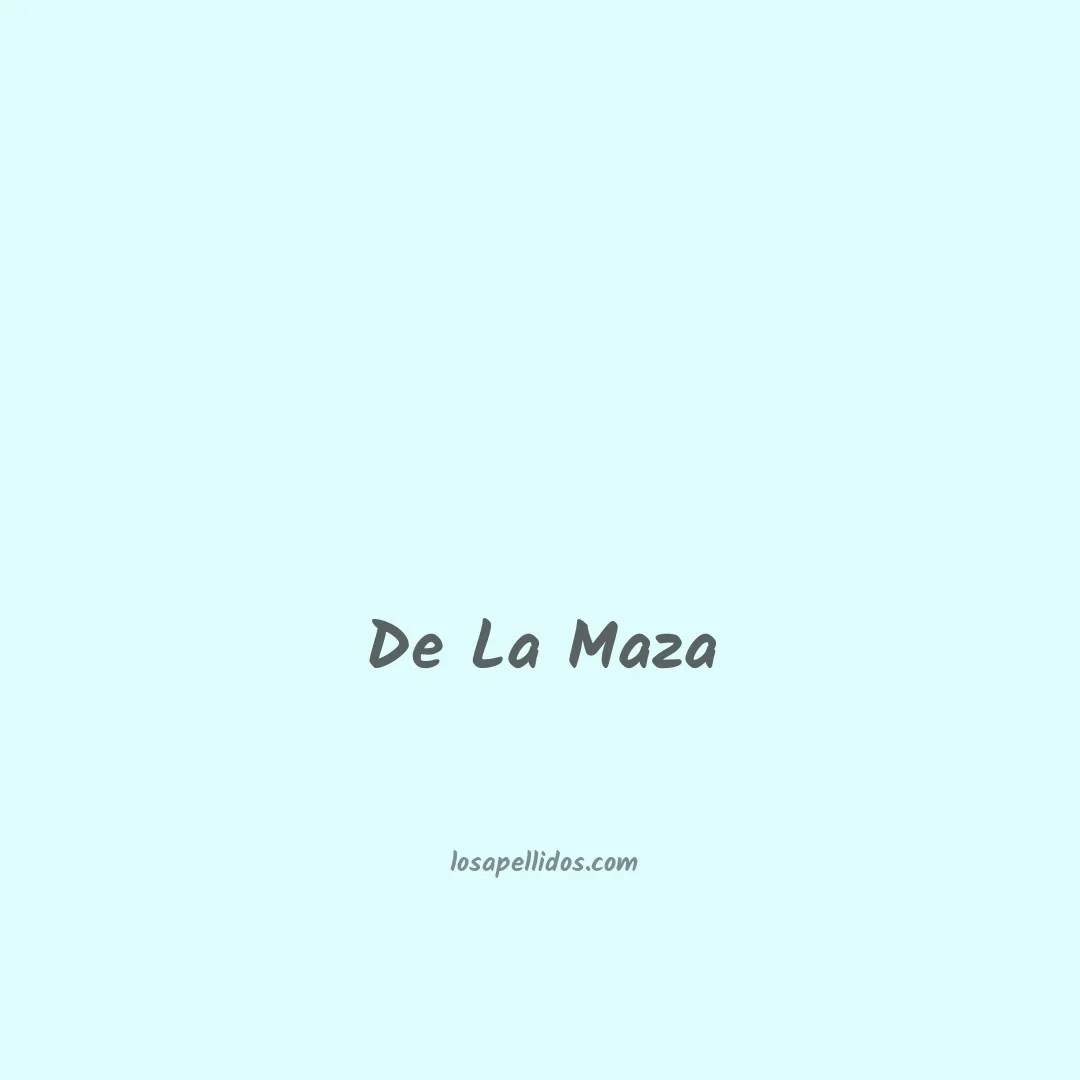 De la maza en chino