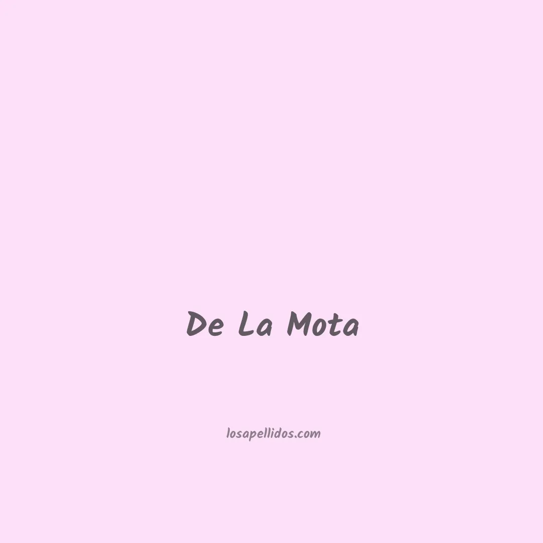 De la mota en chino