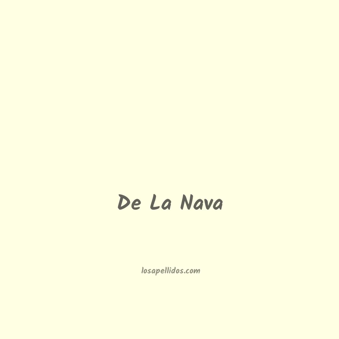 De la nava en chino