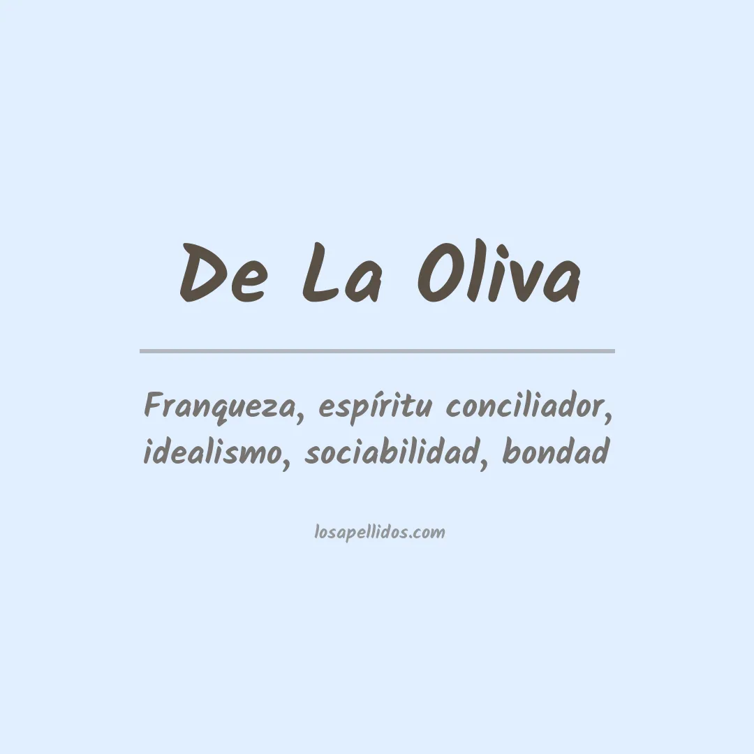 Significado del Apellido De la oliva