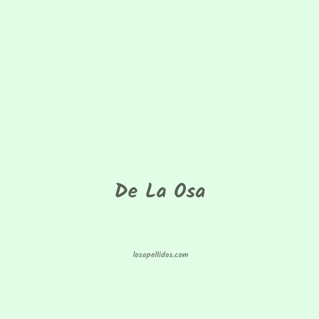De la osa en chino