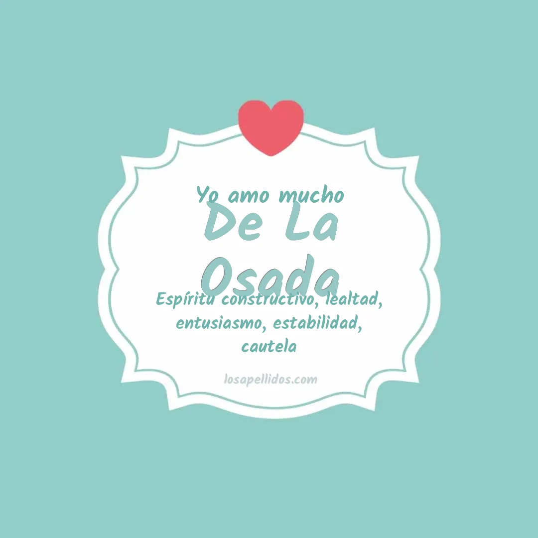 Yo amo mucho De la osada