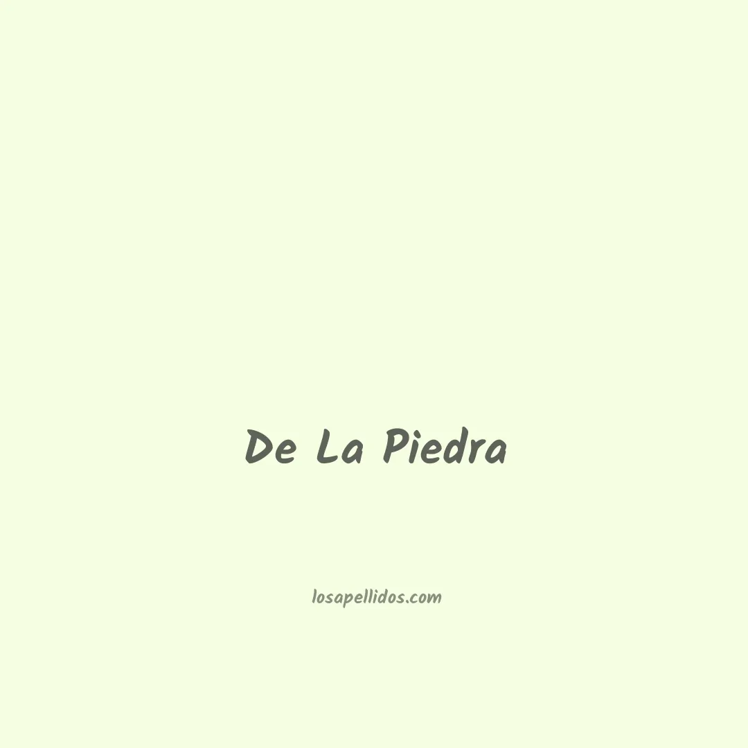 De la piedra en chino