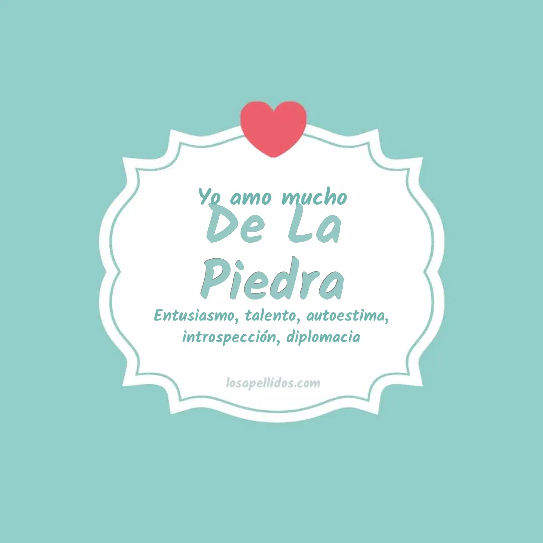 Yo amo mucho De la piedra