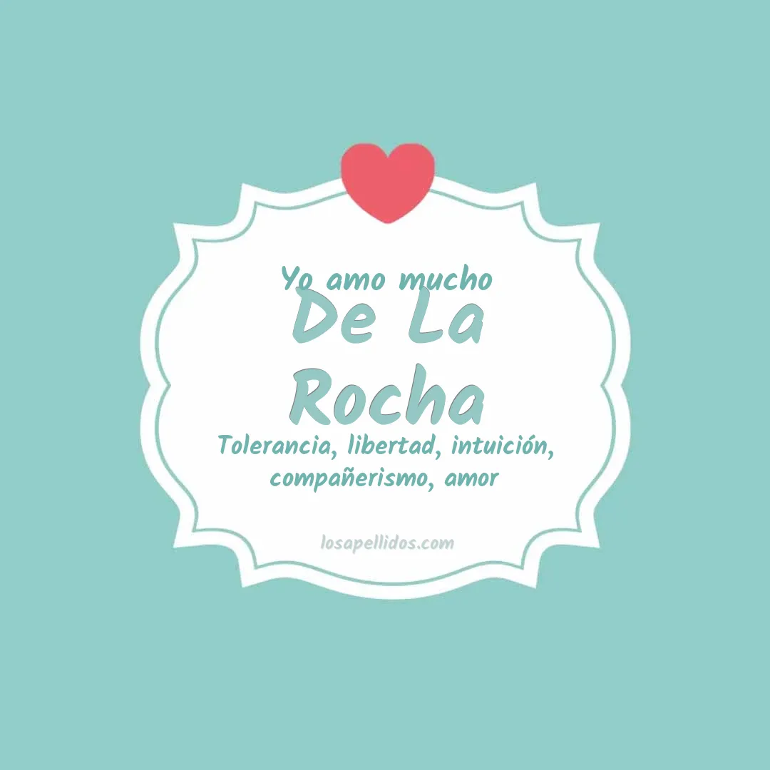 Yo amo mucho De la rocha