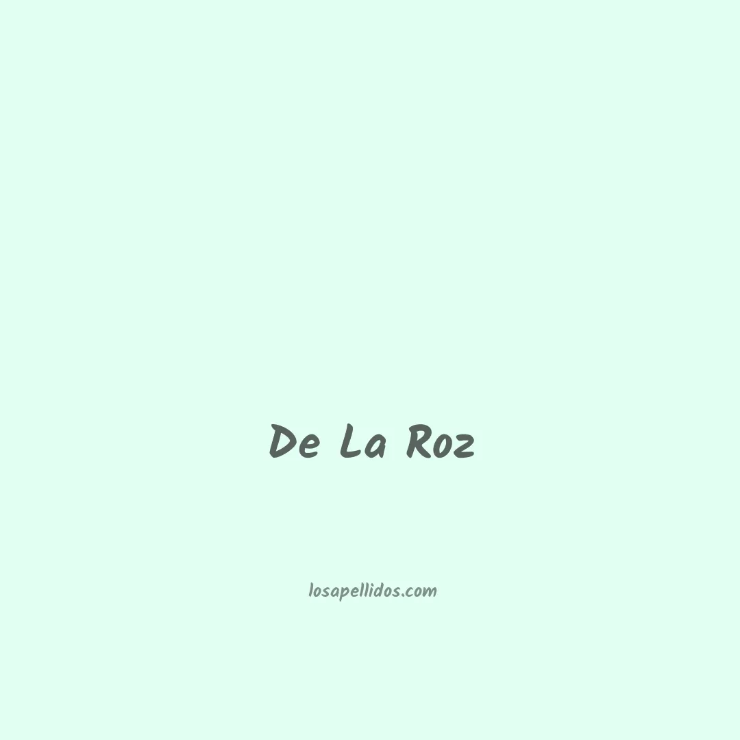 De la roz en chino