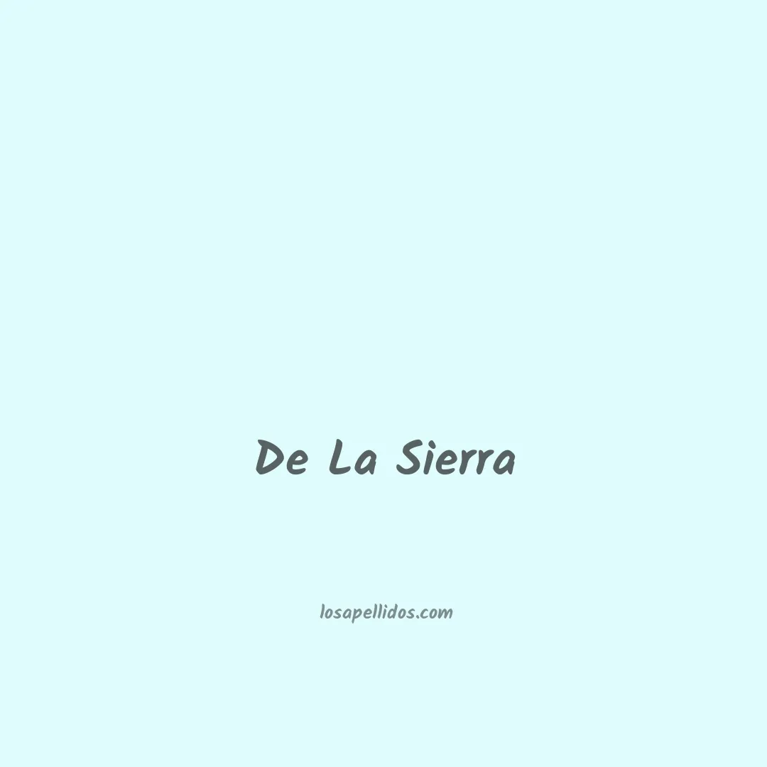 De la sierra en chino