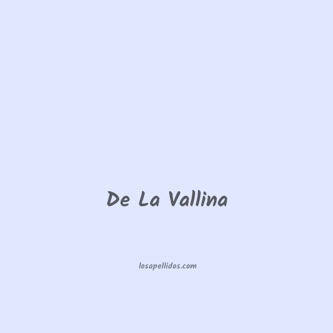 De la vallina en chino