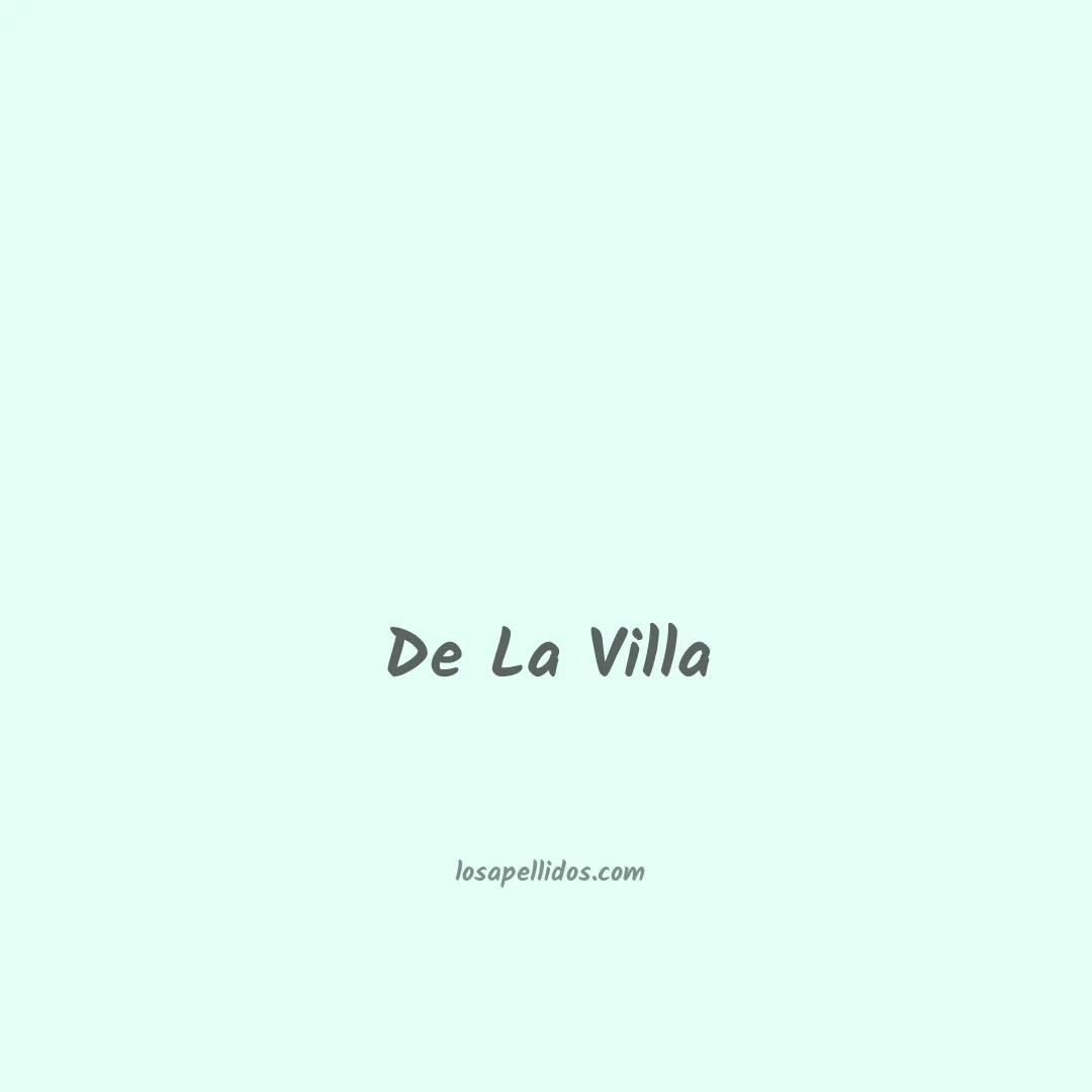 De la villa en chino