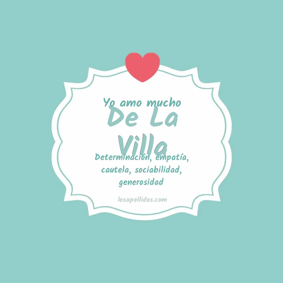 Yo amo mucho De la villa