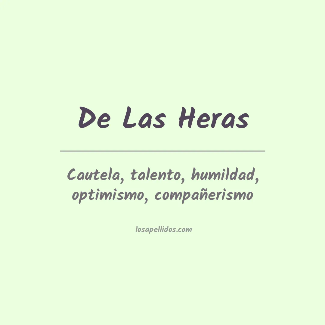 Significado del Apellido De las heras