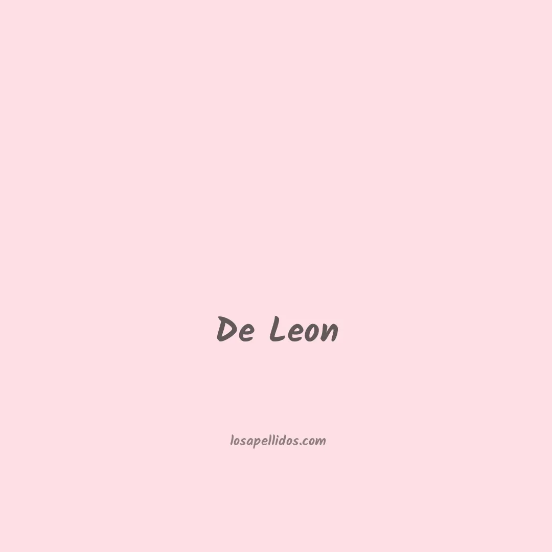 De leon en chino