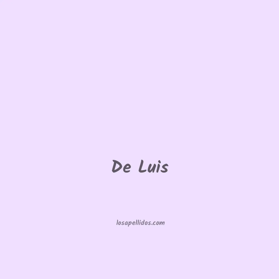 De luis en chino