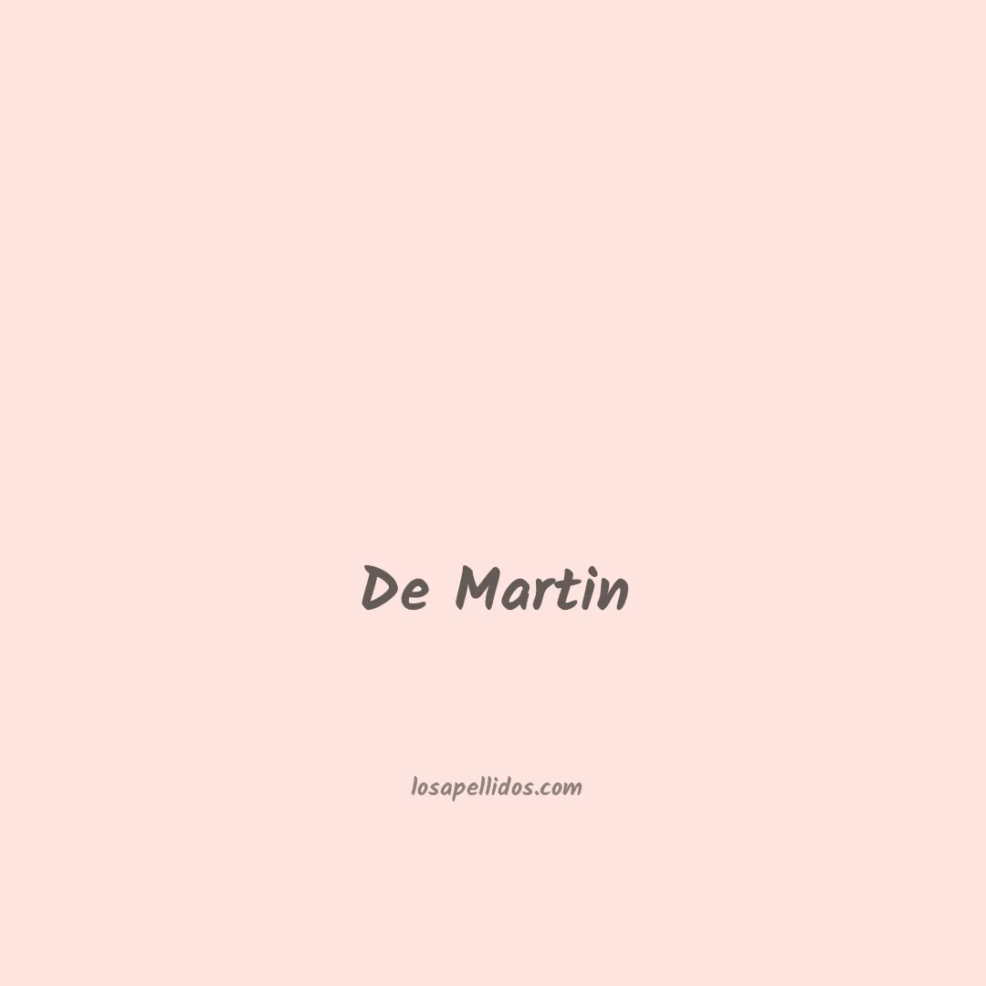 De martin en chino