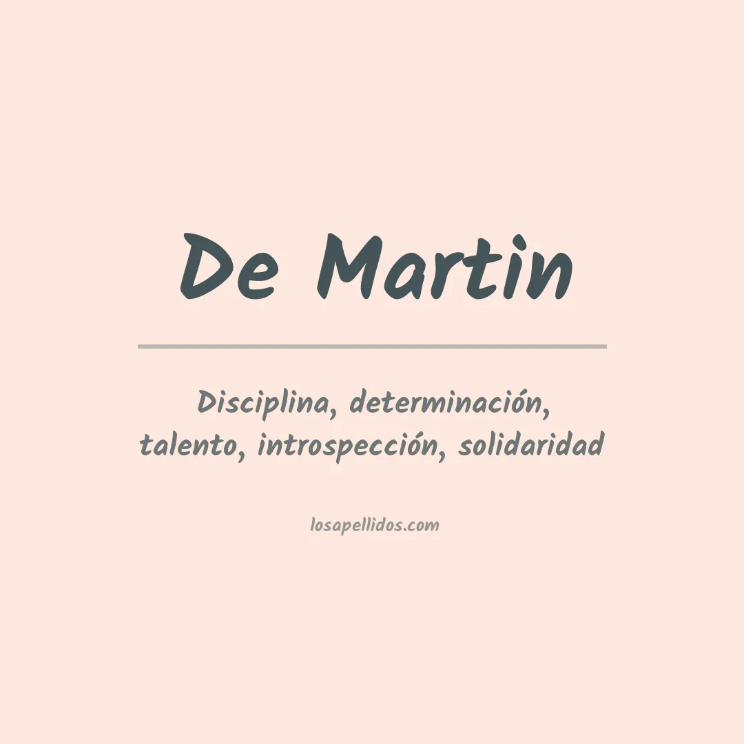 Significado del Apellido De martin
