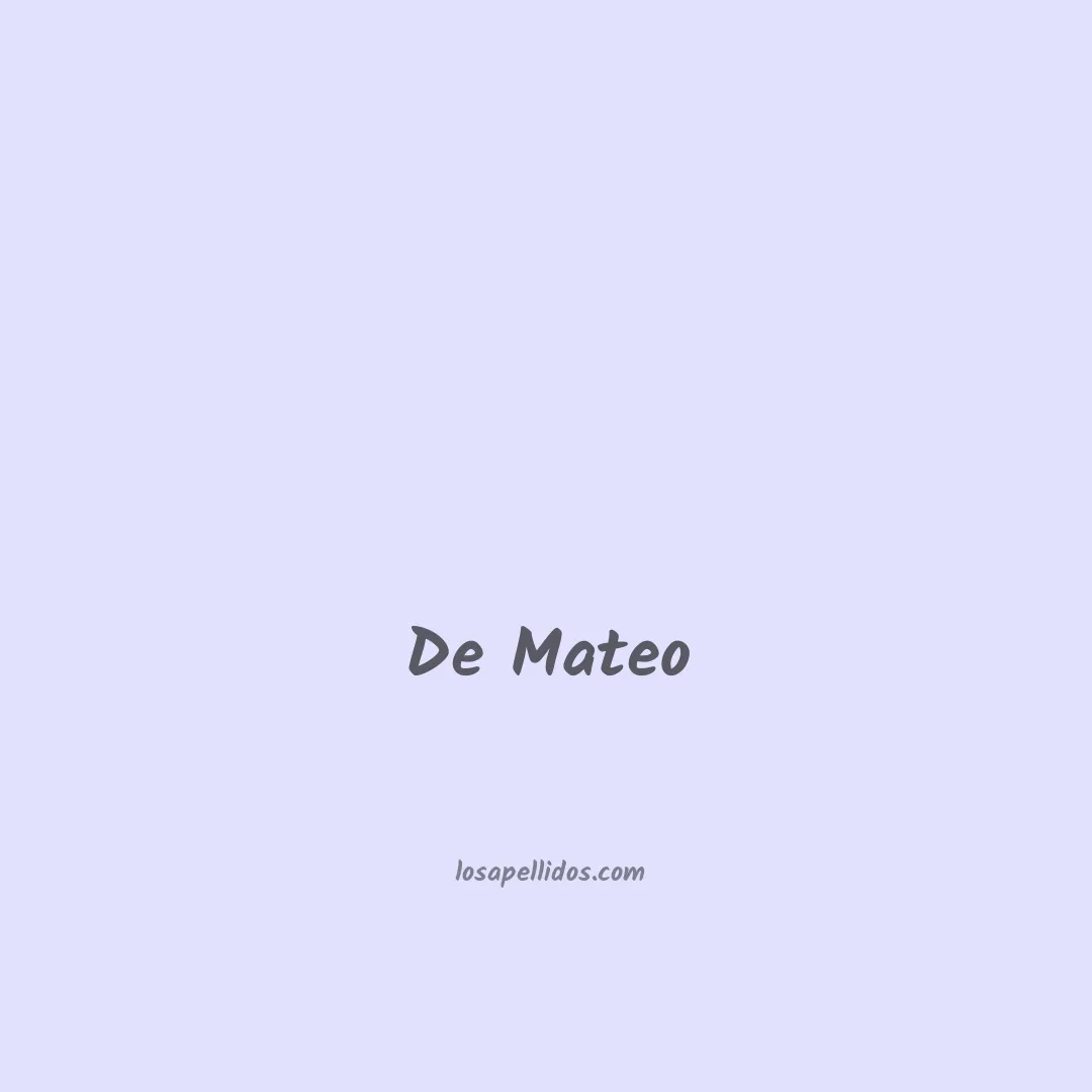 De mateo en chino