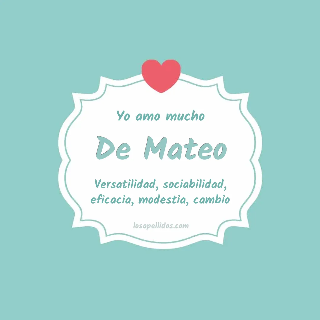 Yo amo mucho De mateo