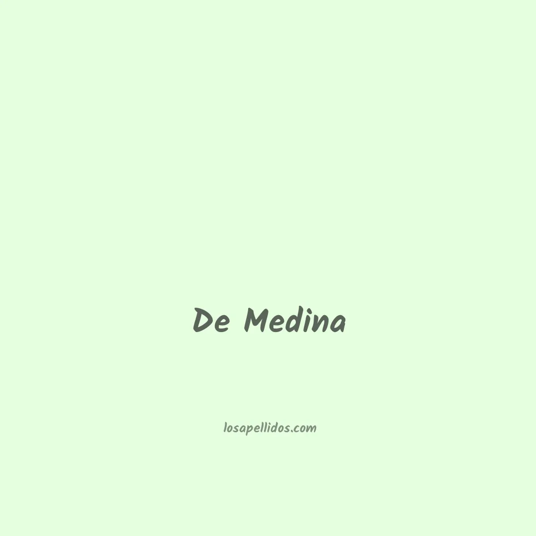 De medina en chino