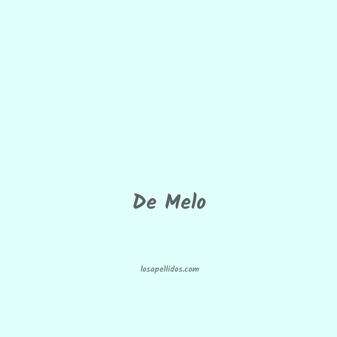 De melo en chino