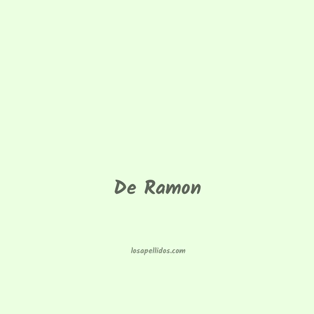 De ramon en chino