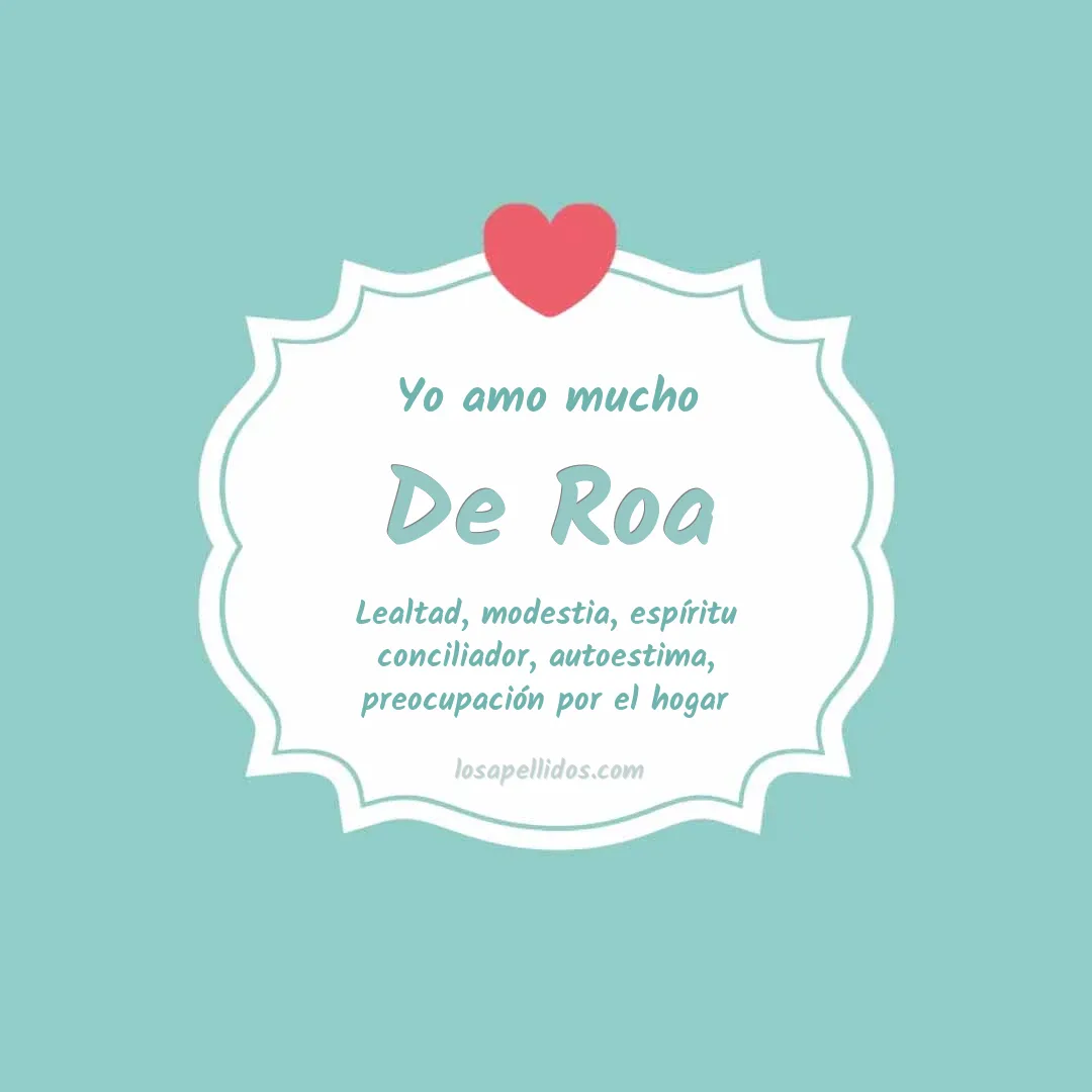 Yo amo mucho De roa
