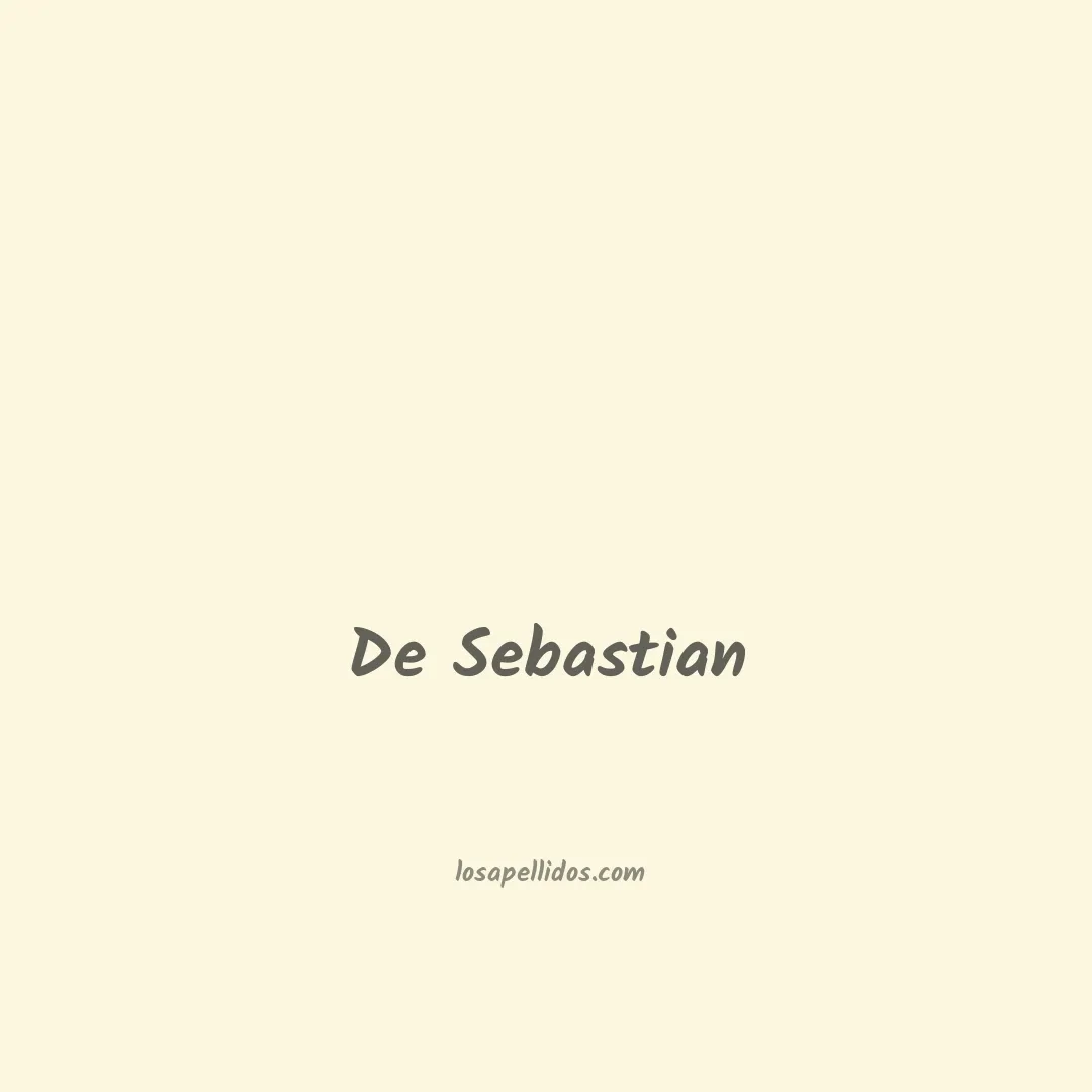 De sebastian en chino