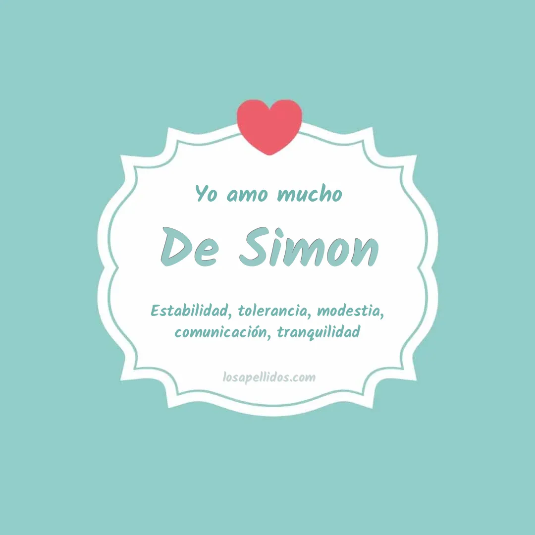 Yo amo mucho De simon