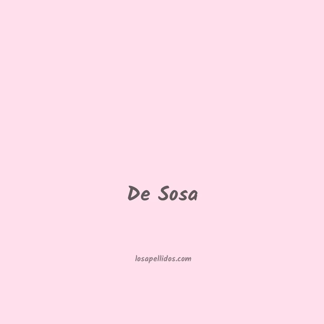 De sosa en chino
