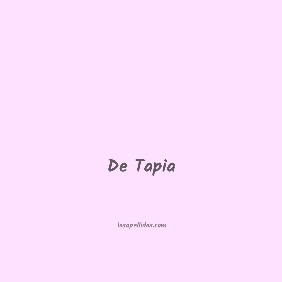 De tapia en chino