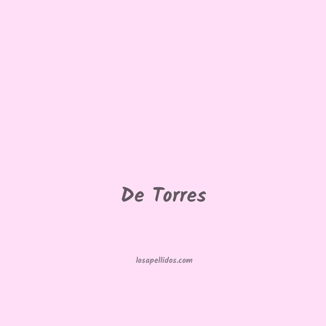 De torres en chino