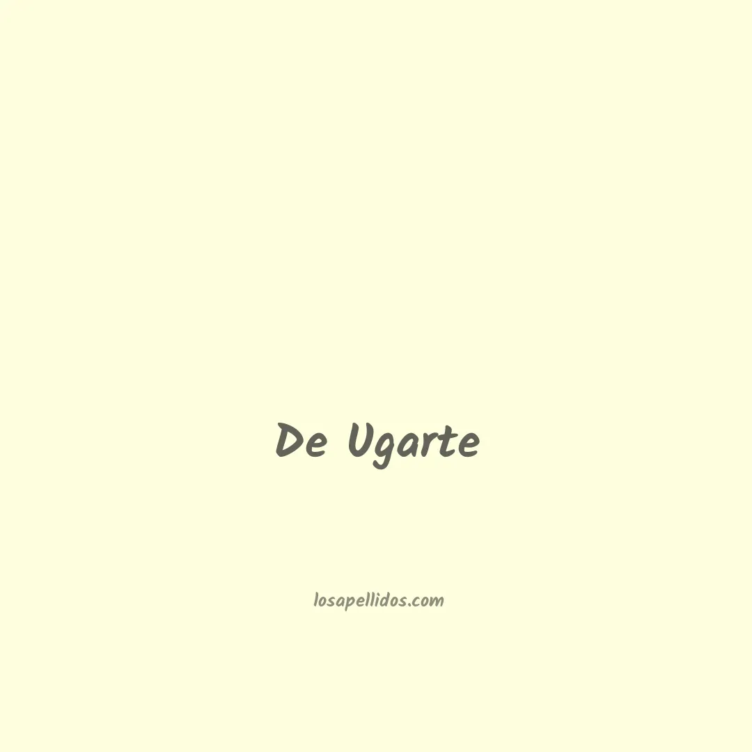 De ugarte en chino