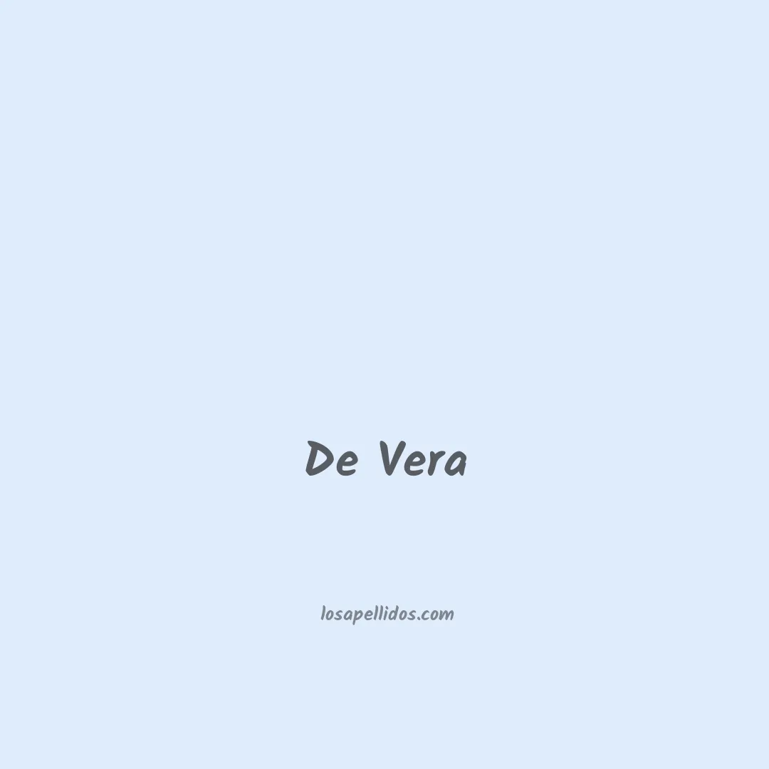 De vera en chino