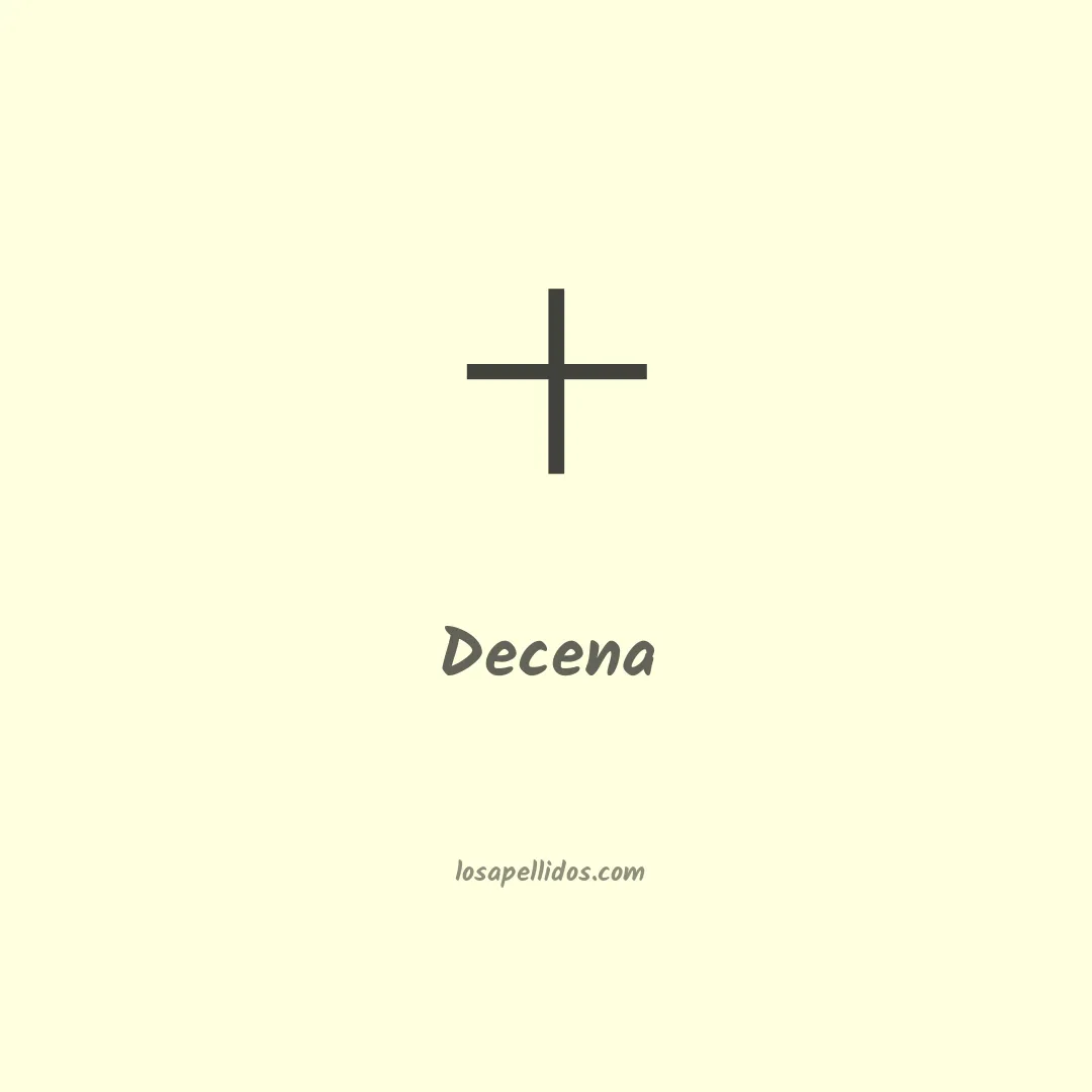 Decena en chino