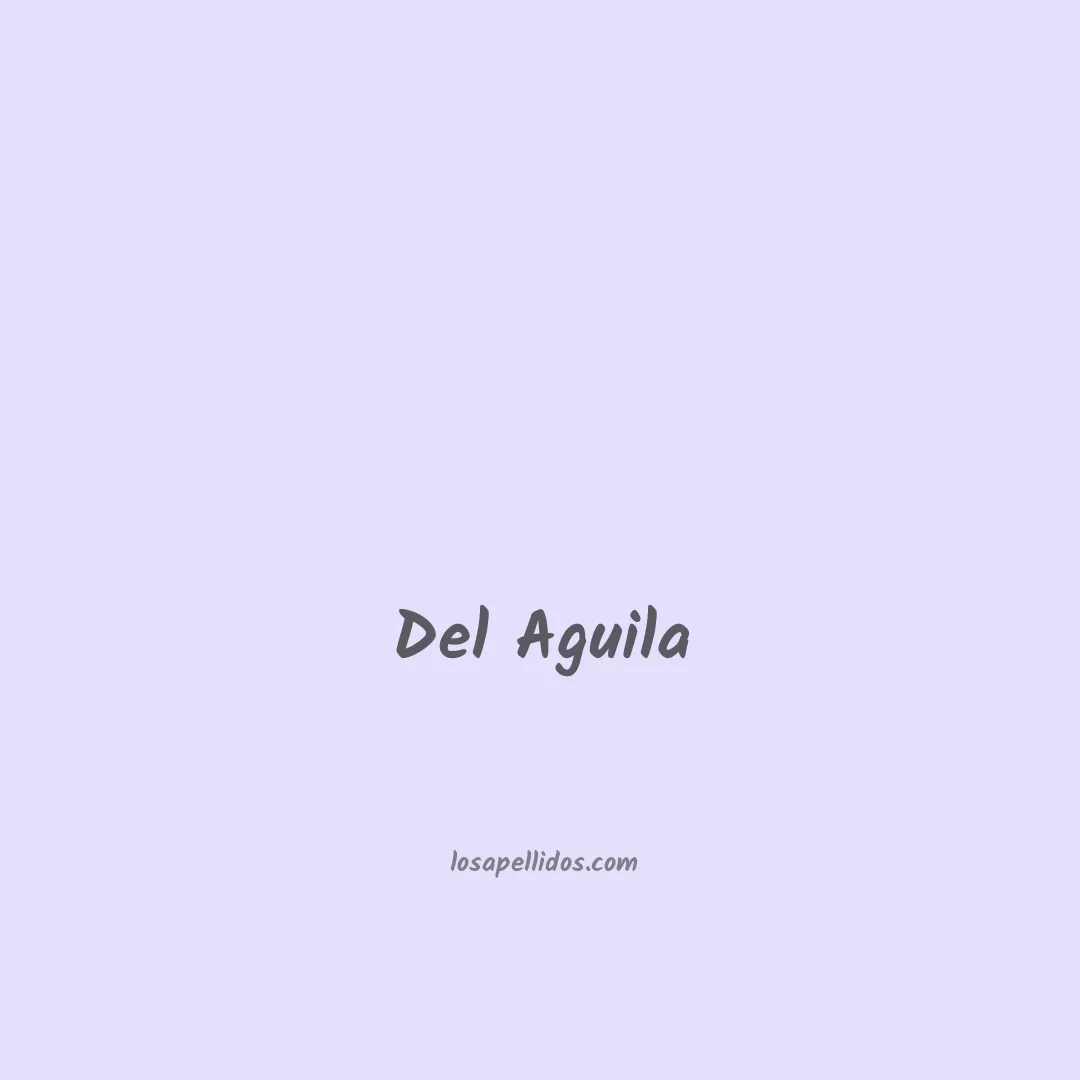 Del aguila en chino