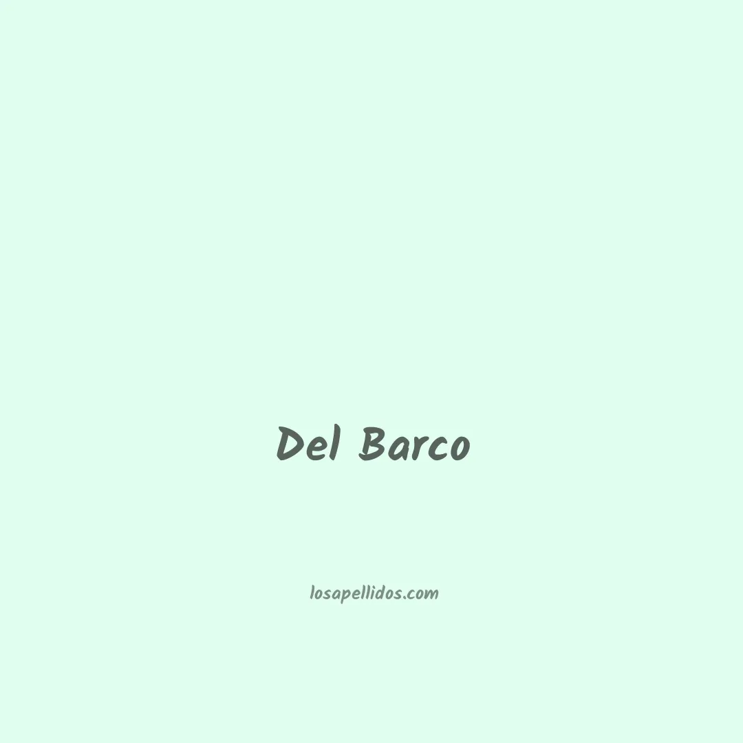 Del barco en chino