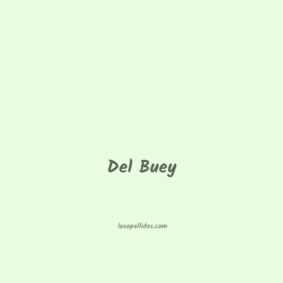 Del buey en chino