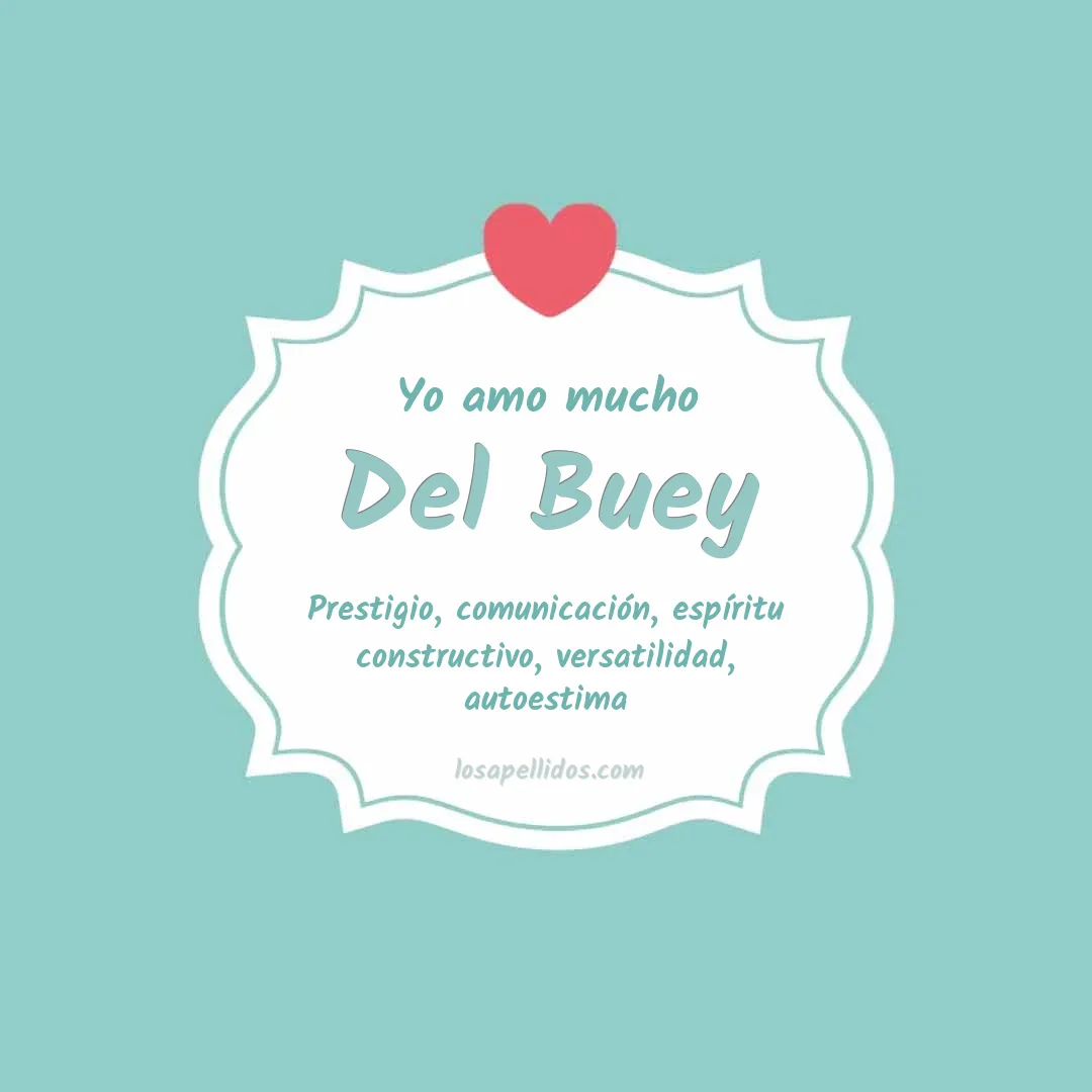 Yo amo mucho Del buey