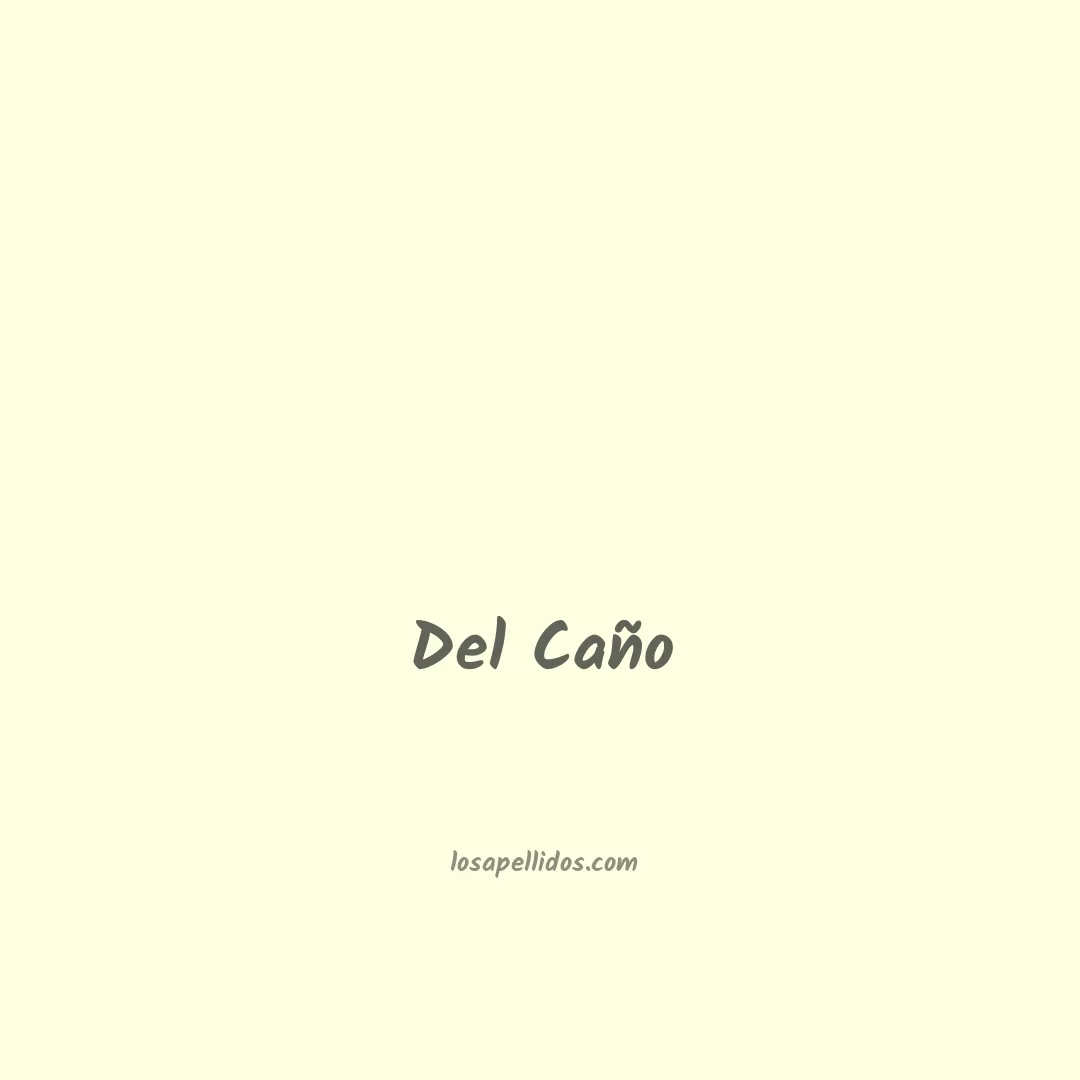 Del caño en chino