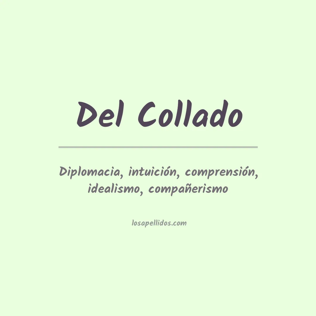 Significado del Apellido Del collado