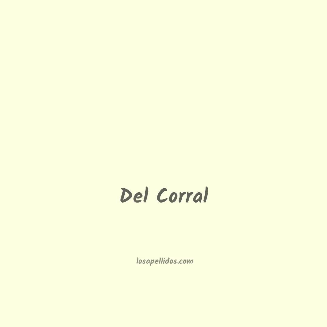 Del corral en chino