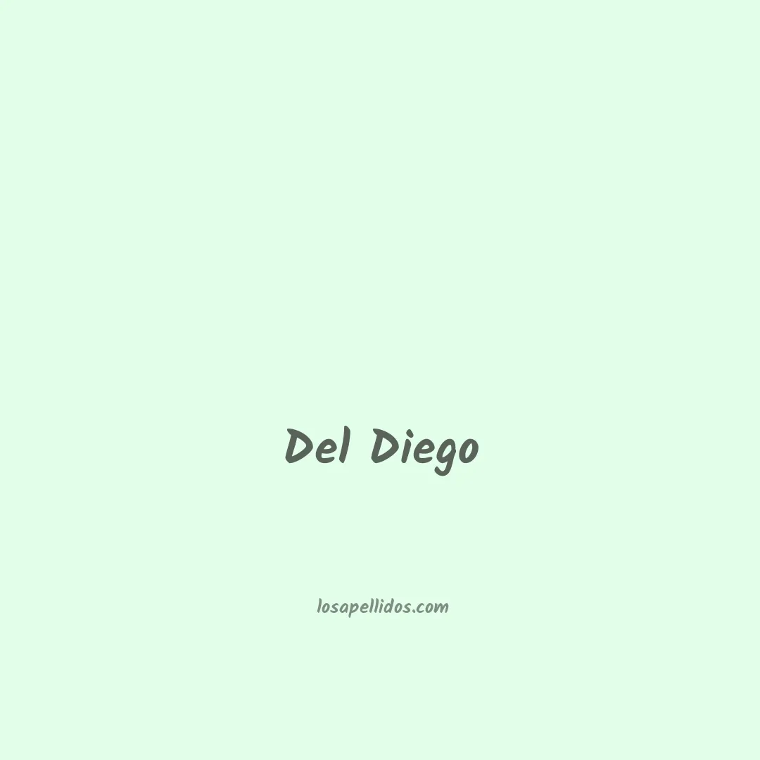 Del diego en chino