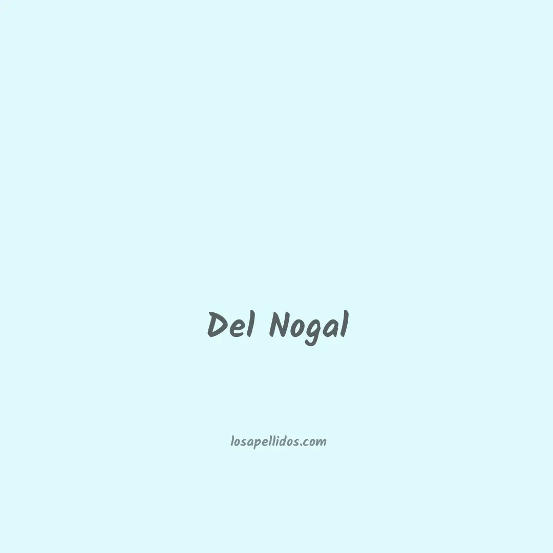 Del nogal en chino