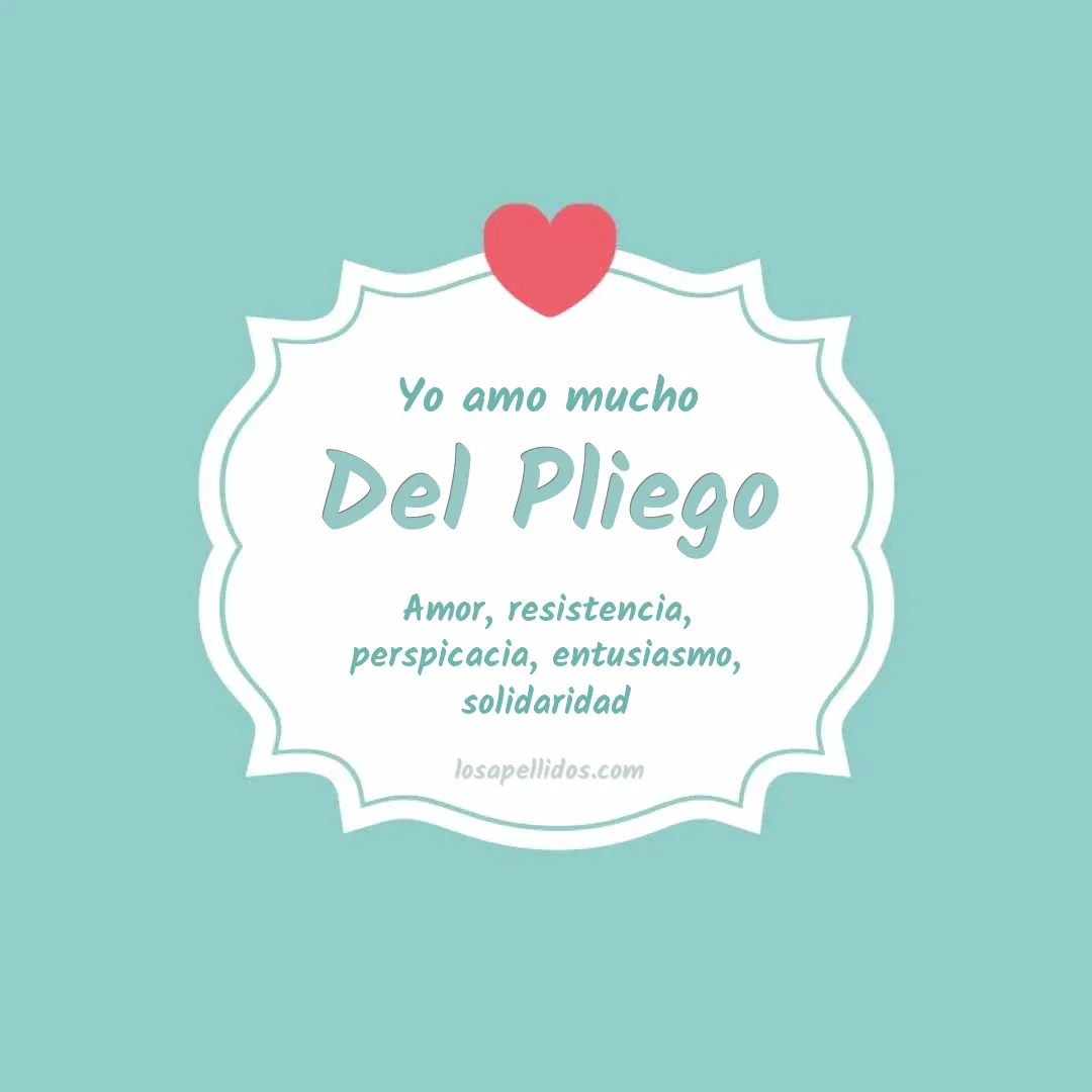 Yo amo mucho Del pliego