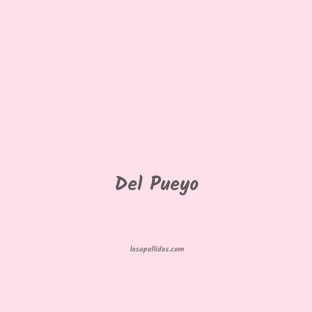 Del pueyo en chino