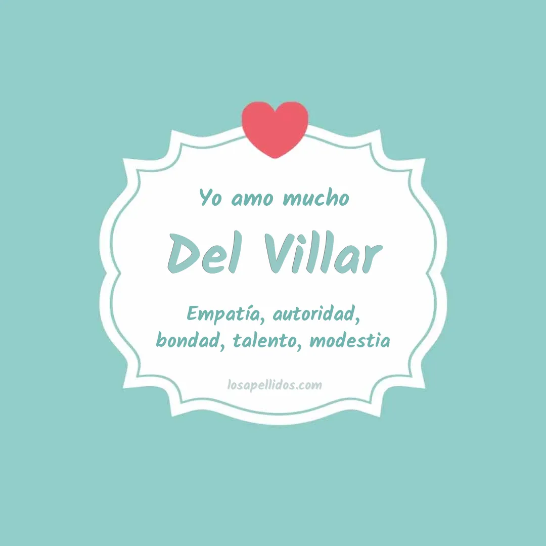 Yo amo mucho Del villar