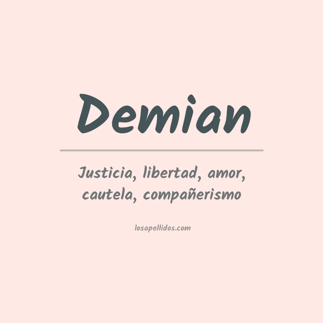 Significado del Apellido Demian