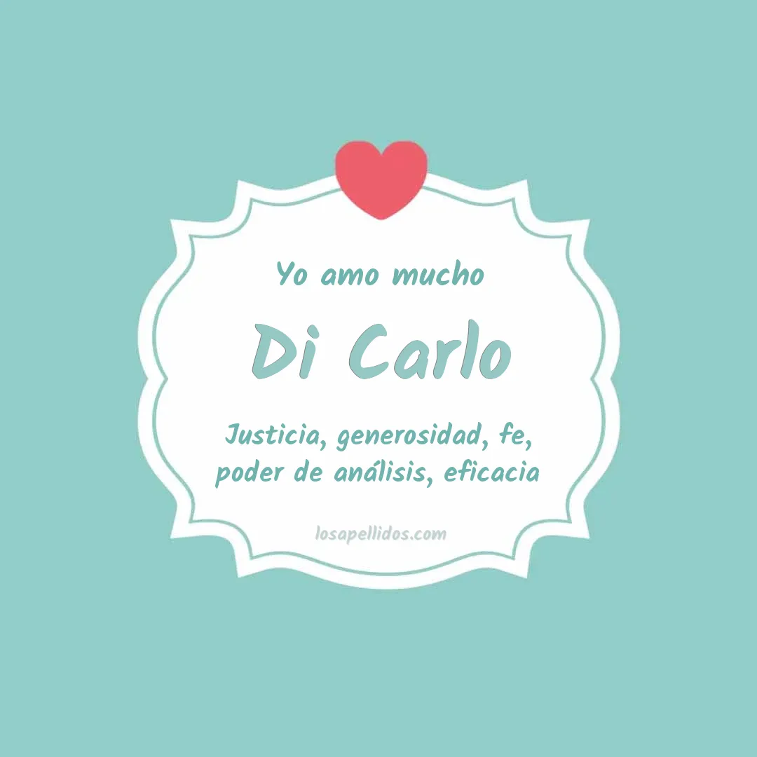 Yo amo mucho Di carlo