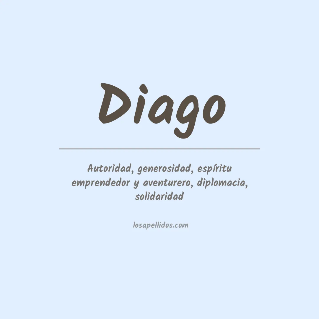 Significado del Apellido Diago
